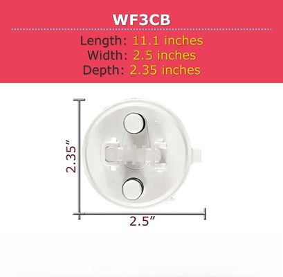 Filtro dell'acqua frigorifero WF3CB sostituzione bianco 1 conteggio per la pre-filtrazione domestica