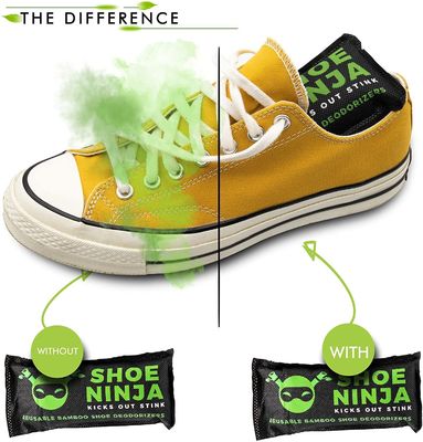 Deodorante per scarpe a carbone attivo di bambù Eliminatore di odori naturale e sostenibile