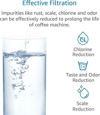 NO Sostituzione del filtro dell'acqua da caffè a controllo applicativo per De'L/onghi 2 mesi